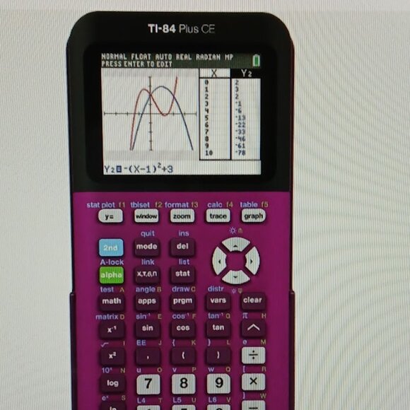 Texas Instruments TI-84 Plus CE Plum /Purple Graphing Calculator w/ cover - Picture 3 of 4